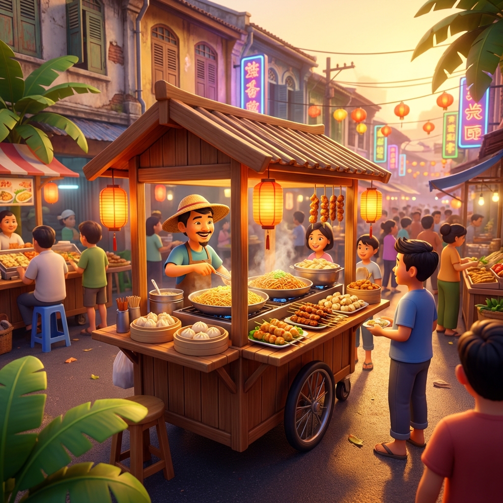Asian Food Cart Tycoon
