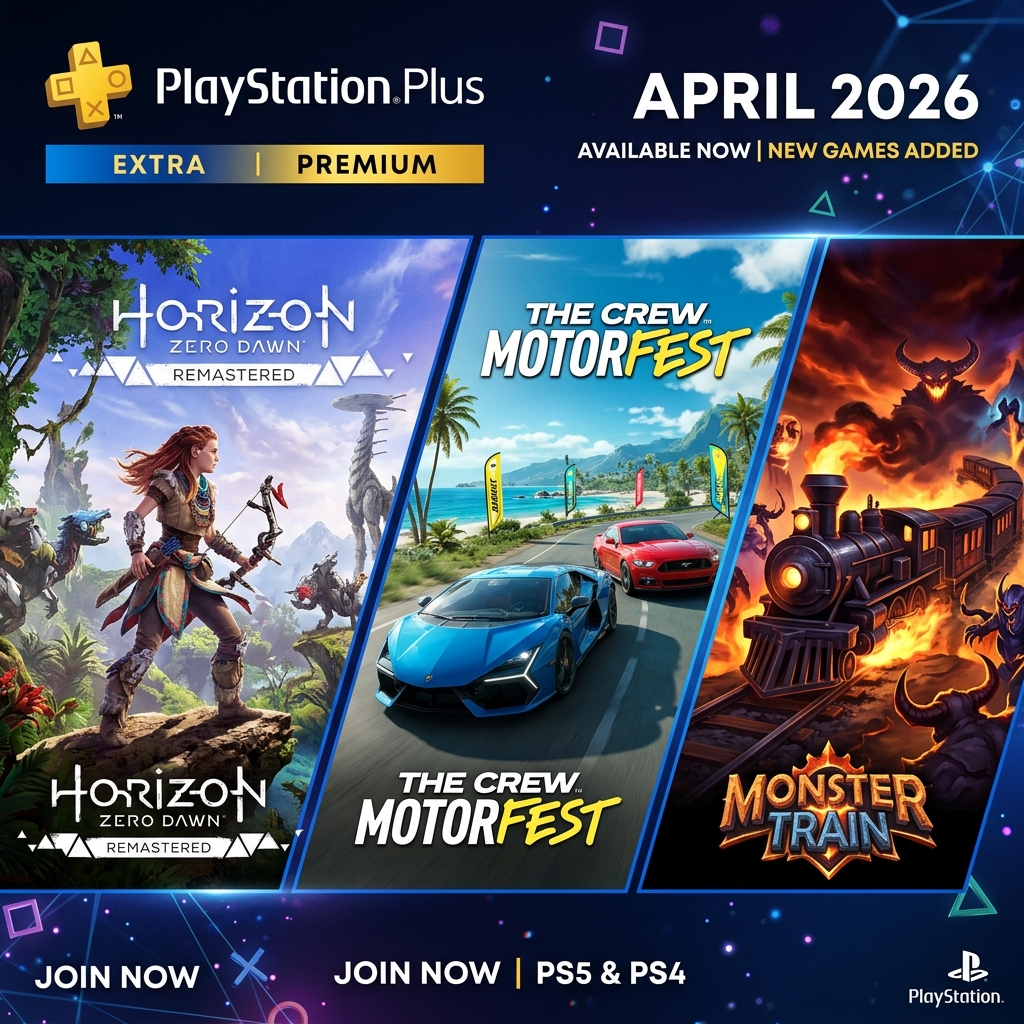 PS Plus Extra/Premium April catalog is rolling out today