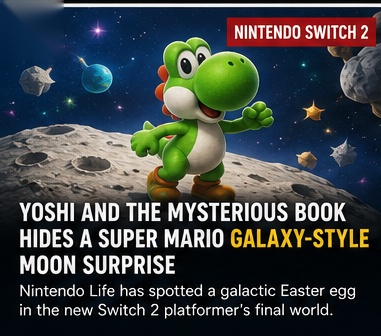 Yoshi and the Mysterious Book hides a Super Mario Galaxy-style moon surprise