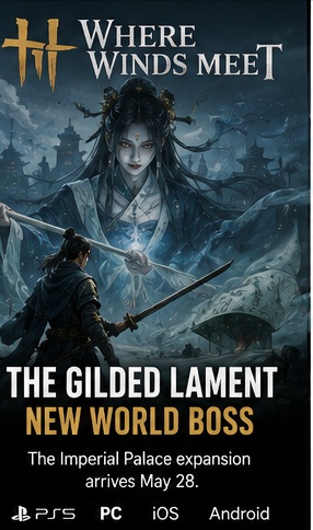 Where Winds Meet reveals ghostly Gilded Lament world boss