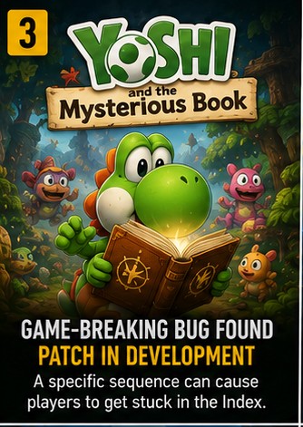 Yoshi and the Mysterious Book has a game-breaking bug