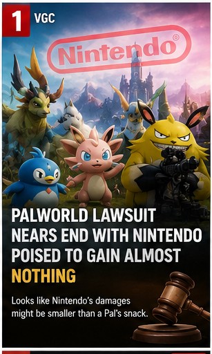 Palworld lawsuit nears end with Nintendo reportedly poised to gain almost nothing