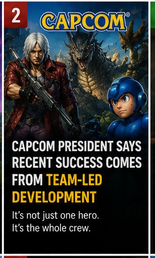 Capcom president says recent success comes from team-led development