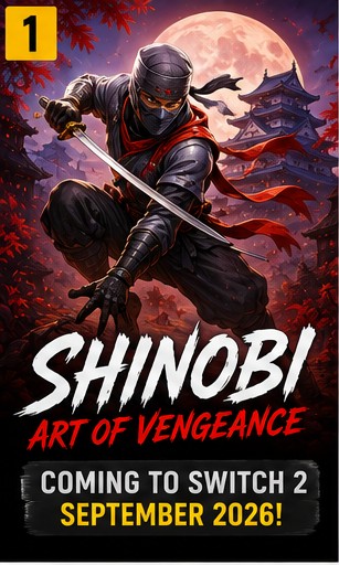 Shinobi: Art of Vengeance is coming to Switch 2 in September
