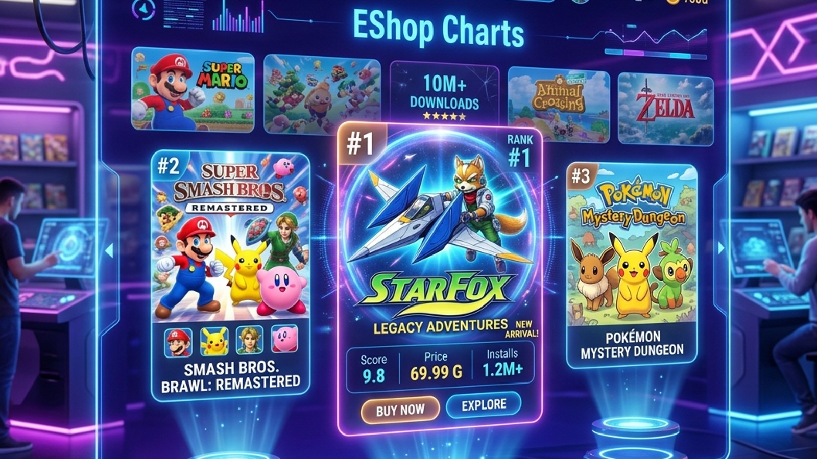Nintendo Switch 2 eShop charts – Star Fox and The Adventures of Elliot compete for the top spot