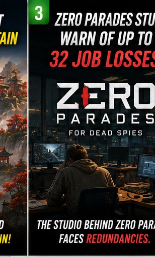 ZERO PARADES Studio Warns That Up to 32 Positions Are at Risk