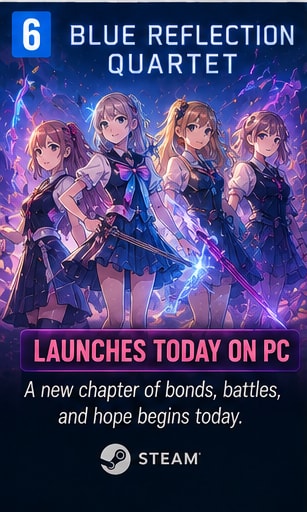Blue Reflection Quartet Arrives on PC