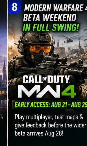 Modern Warfare 4 Early-Access Beta Continues Through the Weekend