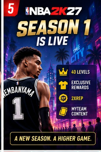 NBA 2K27 Season 1 Is Ready for the Worldwide Launch Crowd
