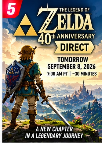 Nintendo Officially Sets the Stage for Tomorrow's Zelda 40th Anniversary Direct