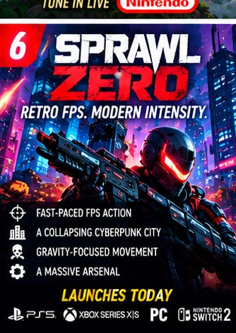 SPRAWL Zero Launches Today With Retro Cyberpunk FPS Action