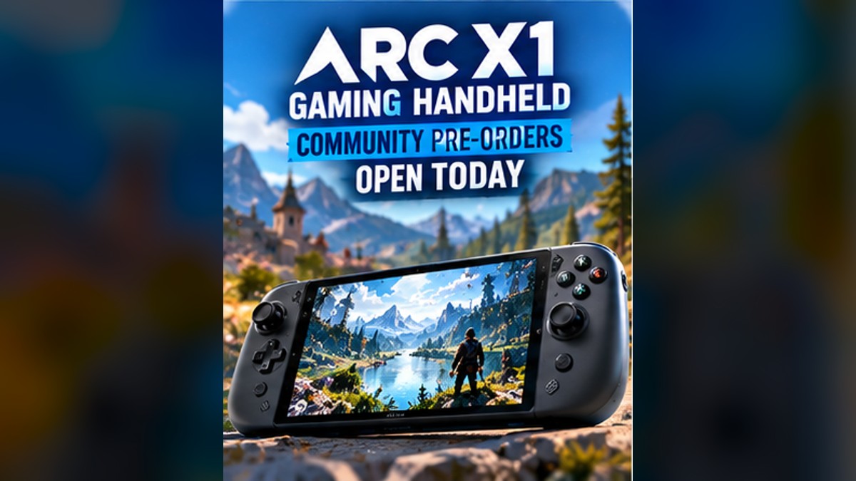 ARC X1 Gaming Handheld Opens Community Pre-Orders Today