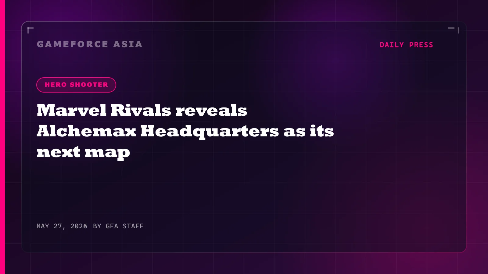 Marvel Rivals reveals Alchemax Headquarters as its next map